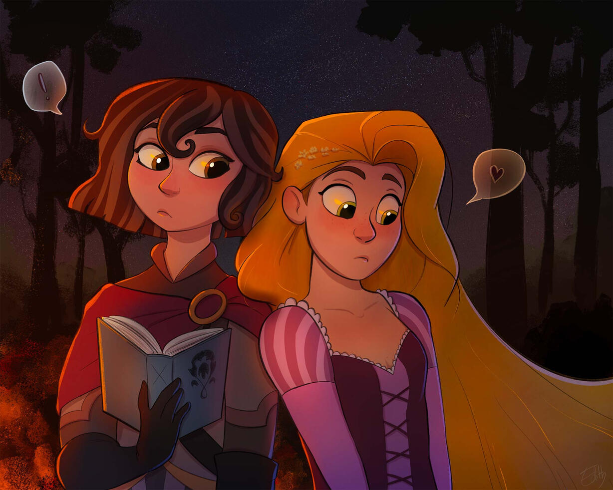 Rapunzel and Cassandra fanart