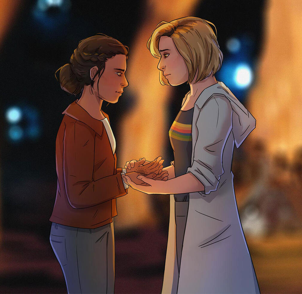 Yasmin and 13th Doctor fanart